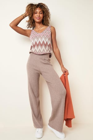 Hose mit weitem Bein Offwhite S h5 Bild4
